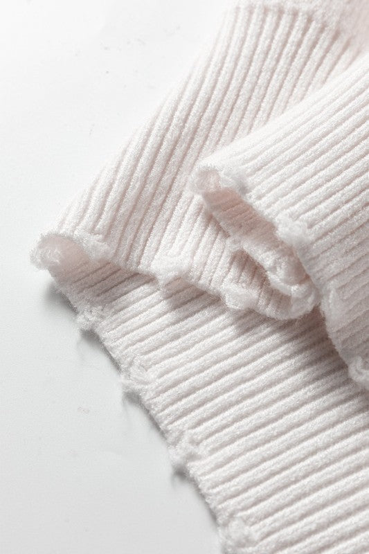 Pearl Embellished Open-Front Cardigan