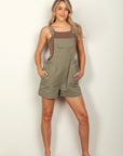 VERY J Adjustable Suspender Overalls with Pockets