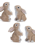 Woodland Bunny Figurine (Set of 4)