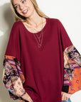 Paisley Volume Sleeve Top - Online Only - My Pampered Life Seattle