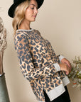 e Luna PLUS Cheetah Print Sweatshirt