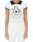 Cute Cat Jacquard Cap Sleeve Pullover Knit Sweater