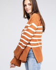 BiBi Ribbed Hem Stripe Sweater