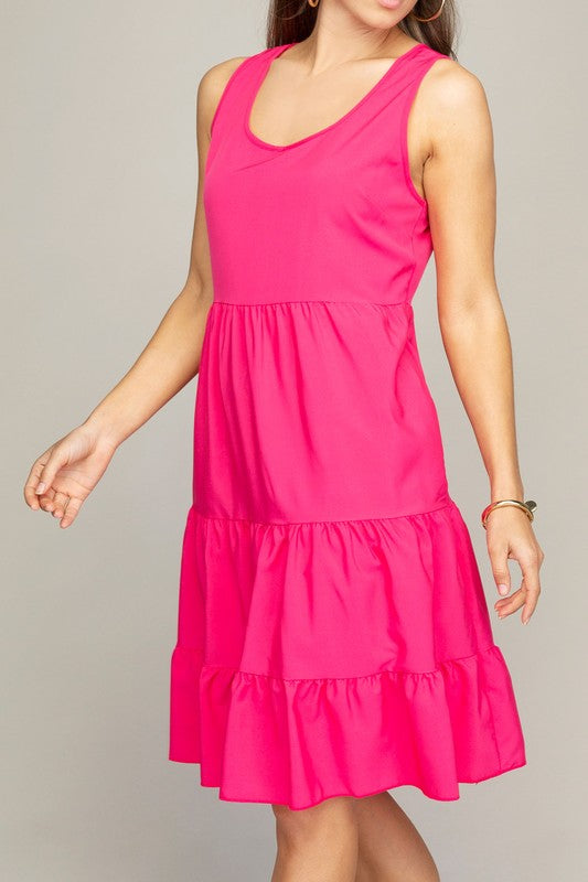 Sleeveless Tiered Dress - Online Only