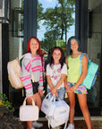 Blue Toile Backpack - My Pampered Life Seattle