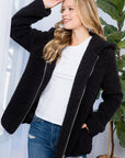 e Luna Sherpa Fur Hoodie Jacket