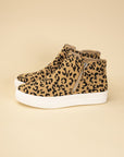 Route-S High Top Leopard Sneakers