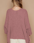 POL Open Front Sweater Cardigan with Pockets