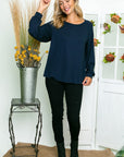 e Luna Solid Loose Fit Top