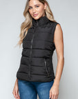 Snobbish Zip Up Turtleneck Vest with Pockets