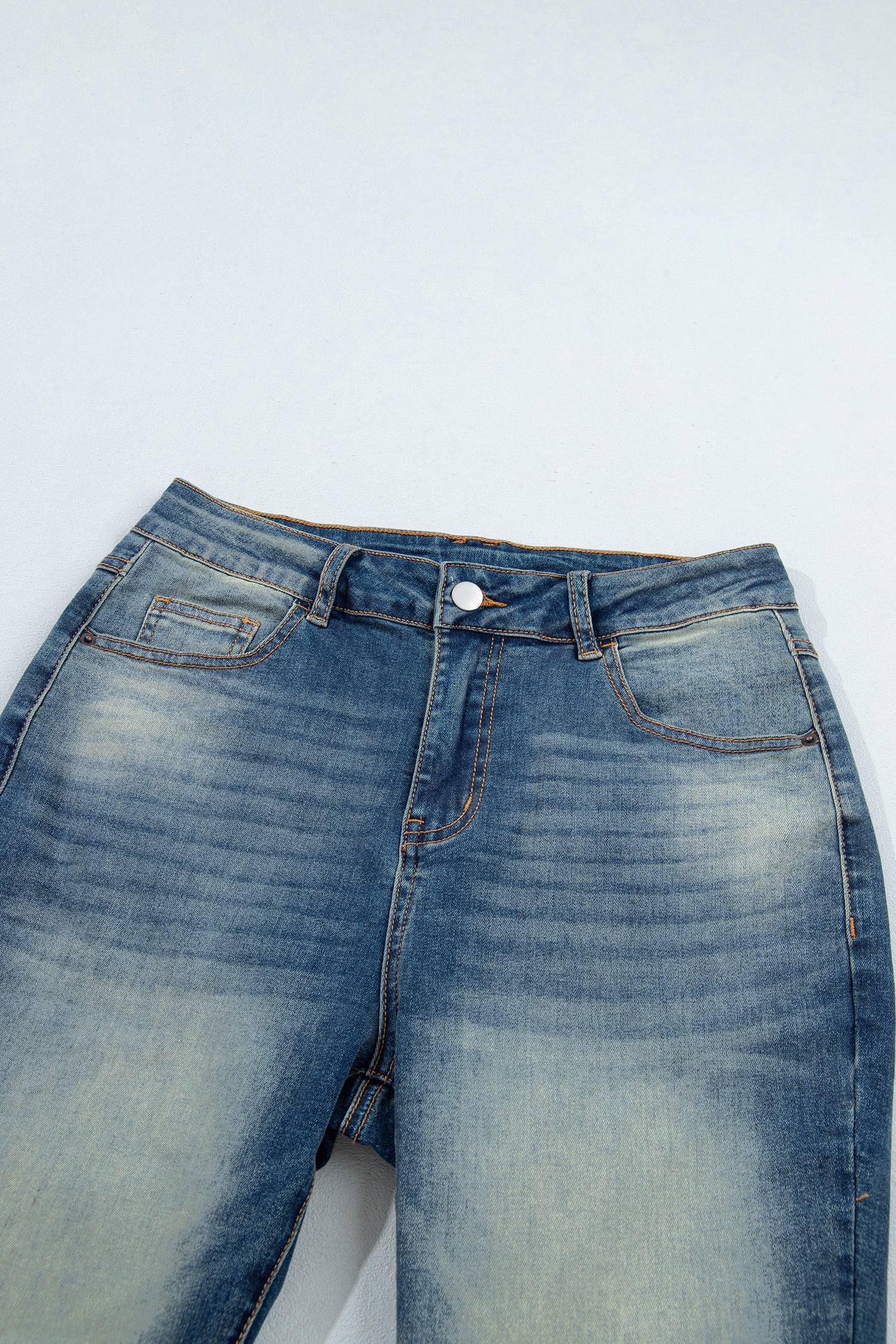 Western Denim High Waist Flare Leg Jeans
