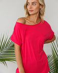 e Luna PLUS Solid One Shoulder Top