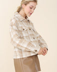 Lilou Plaid Short Shacket with Pockets