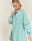 Jade By Jane Colorwash Tunic Sweatshirt