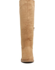 Chiru Round Toe Microfiber Calf Boots