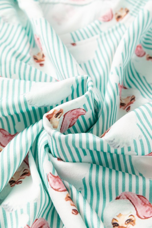 Christmas Santa Claus Stripe Top and Pants Lounge