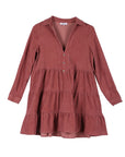 Corduroy Tiered Dress - Online Only