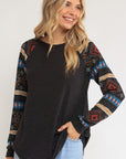 Mixed Aztec Top - Online Only