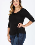 PLUS Size Waist Tie Top