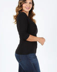 PLUS Size Waist Tie Top