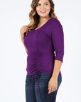 PLUS Size Waist Tie Top