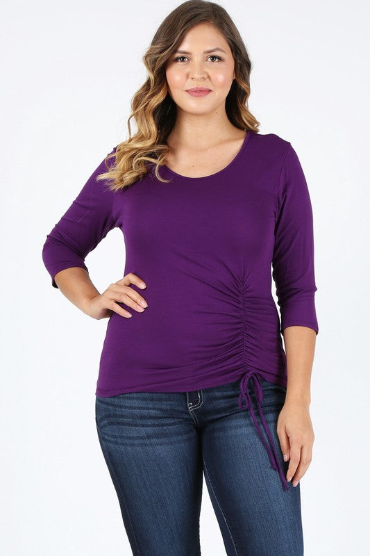 PLUS Size Waist Tie Top