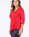 PLUS Size Waist Tie Top