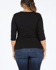 PLUS Size Waist Tie Top