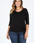 PLUS Size Waist Tie Top