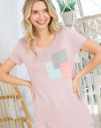 e Luna Color Block 3 Pocket Top