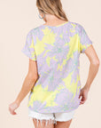 BOMBOM Floral Short Sleeve T-Shirt