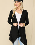 Celeste Full Size Open Front Knit Cardigan