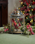 Ornate Distressed Metal Lantern 13"H
