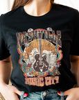 Nashville Music City Short Sleeve Graphic Tee - Online Only