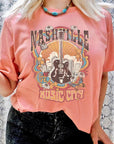 Nashville Music City Short Sleeve Graphic Tee - Online Only