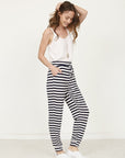 Stripe Drawstring Jogger