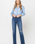 Flying Monkey Super High Rise Straight Leg Jean - Online Only