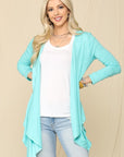 Celeste Full Size Open Front Knit Cardigan