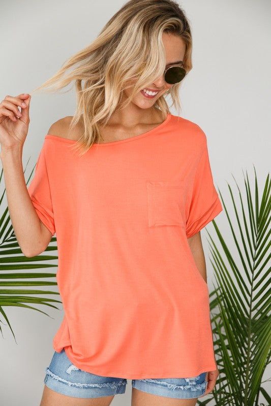 e Luna PLUS Solid One Shoulder Top