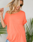 e Luna PLUS Solid One Shoulder Top