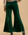 Umgee High Rise Elastic Waist Flare Pants