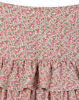 Lilou Tiered Pink Floral Skirt