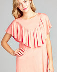 Solid Ruffle Detail Top - Online Only - My Pampered Life Seattle