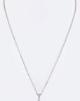 Triangle CZ Pendant Necklace