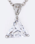 Triangle CZ Pendant Necklace