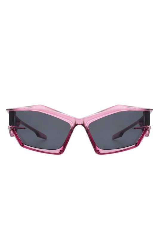 Futuristic Sporty Geometric Sunglasses