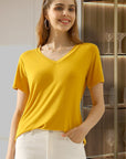 Ninexis Full Size V-Neck Short Sleeve T-Shirt