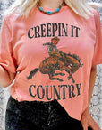 Creepin It Country Short Sleeve Graphic Tee