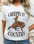 Creepin It Country Short Sleeve Graphic Tee