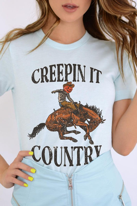 Creepin It Country Short Sleeve Graphic Tee